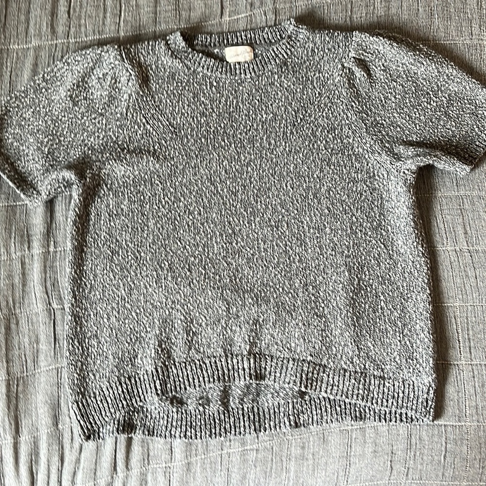 Universal Thread Heather Gray Short Sleeve Sweater